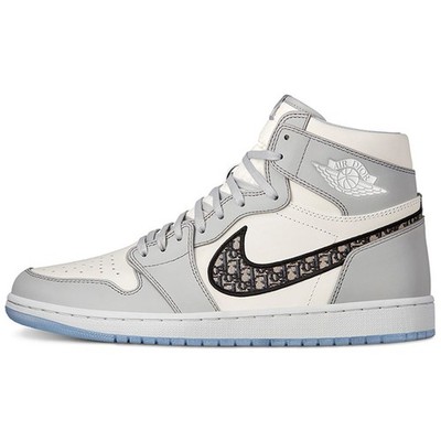 Size 9.5 - Jordan 1 x Dior High Gray for sale online | eBay