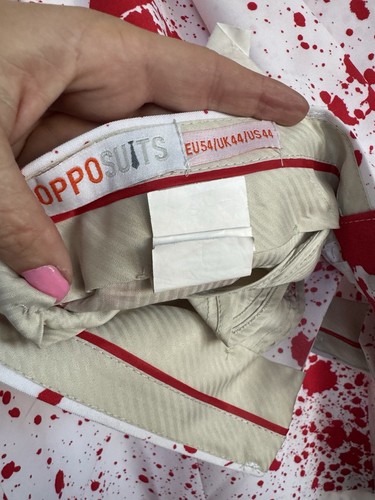 Opposuits 44R Blanco/Rojo Hombre Abrigo Deportivo Chaqueta Pantalones Traje - Imagen 10 de 13
