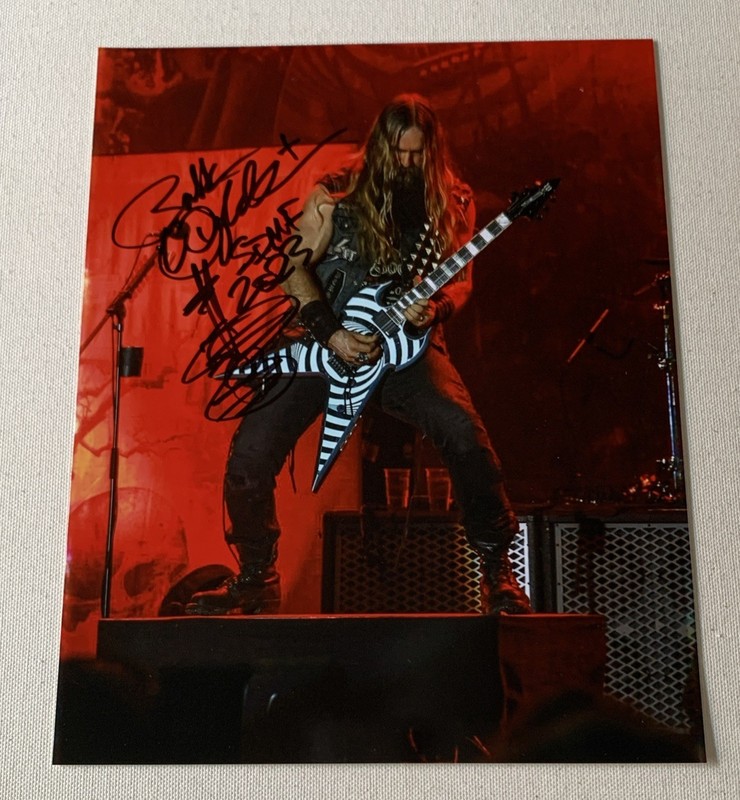 Pantera BLS Rock Music Legend Zakk Wylde Signed Autographed 8x10 Photo *SALE*