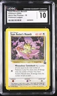 CGC 10 GEM MINT Team Rocket's Meowth 18 Wotc Black Star Promo Pokemon Card