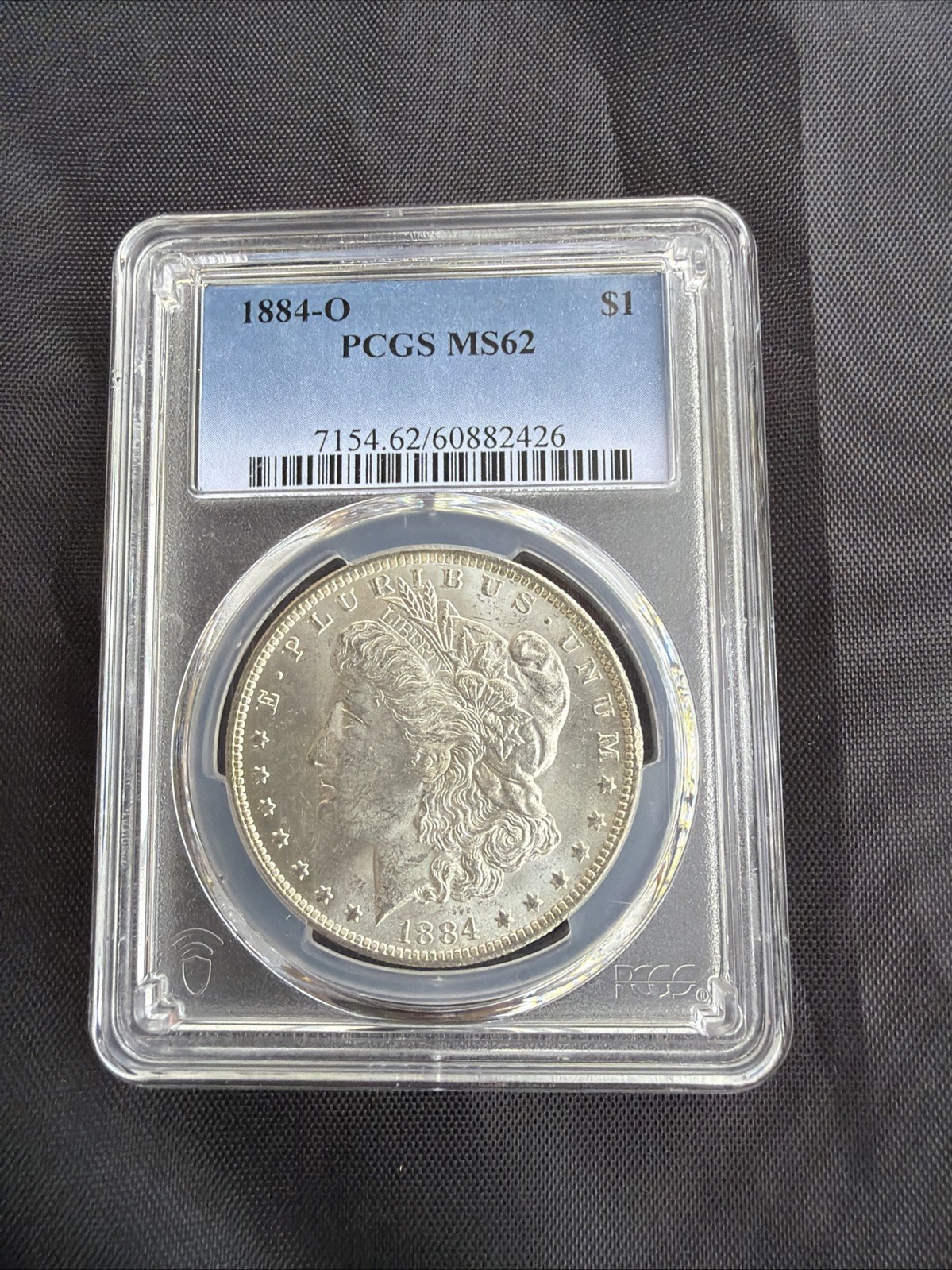 1884 O PCGS MS62 Morgan Silver Dollar $1 US Mint Coin 1884-O MS-62