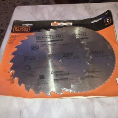 Black & Decker Piranha Saw Blades Set 7-1/4'' 26T 140T 73-017