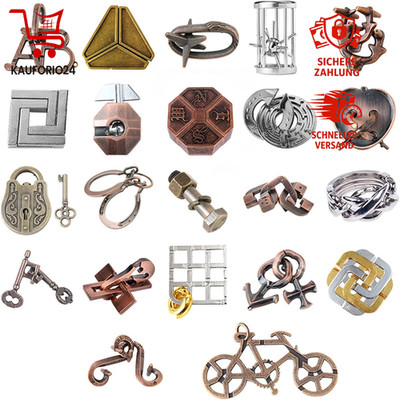 Denksport-Puzzle 22-teilig Metalldraht IQ-Test Interlock-Challenge Spielzeug