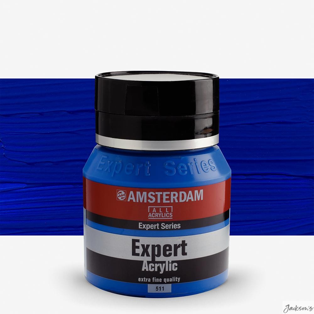 Royal Talens Amsterdam Expert Acrylic Paint 400ml Cobalt Blue PB28 For Artists