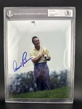 ARNOLD PALMER Signed 8 X 10 PHOTO Beckett Encapsulated Iconic Photo