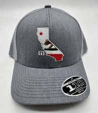 NEW Travis Mathew Stater 3.0 California Bear Snapback Hat Gray Flexfit Golf Hat