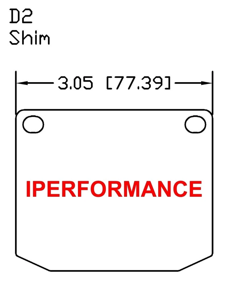 Pastilha de freio de titânio calço protetor térmico conjunto para Marcos GT, 1970-1972, dianteiro - Imagem 3 de 3
