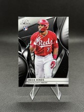 2025 Topps Chrome Black #149 Rece Hinds Rookie Card RC Reds. rookie card picture