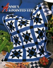 Annie's 8-Pointed Star Afghan  Annie's Crochet Quilt  Afghan Club QAC341-01