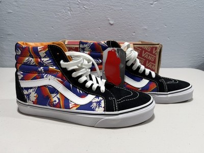 Vans Sk8-Hi Reissue Van Doren Black Tropic Ray Palm Suede Men 9 Women 10.5 NIB