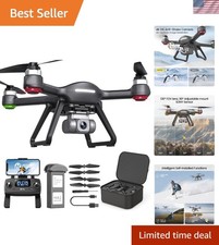 HS700E 4K UHD Drone with EIS Anti Shake 130 FOV Camera for Adults, GPS Quadco...