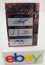 2024 Leaf Vivid Colorful Combos Triple Auto 1/8 Grant Wells Ali Jennings Drones