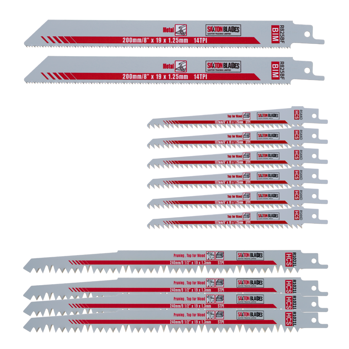 Saxton RPR12MXA 12 Blade Reciprocating Sabre Saw Combo