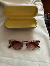 Ladies Fifty Style Brown Sunglasses By Accessories With Jigsaw Box In Ex/ Cd