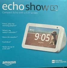 NEW Amazon Echo Show 5 – Compact smart display with Alexa - Sandstone / WHITE