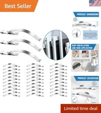 30 PCS Window Screen Tension Spring Clips - Securely Hold Screens in Aluminum Ch