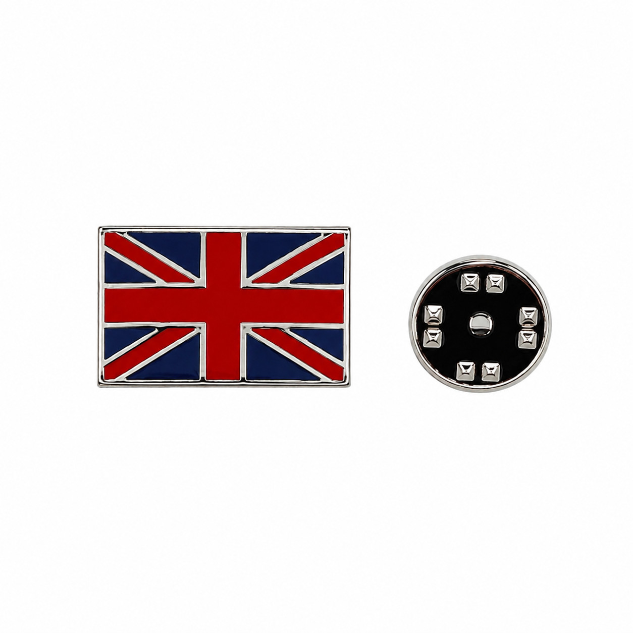 Union Jack Lapel Pin - Onyx Art LP115 - Union Jack Lapel Pin Badge for Suit