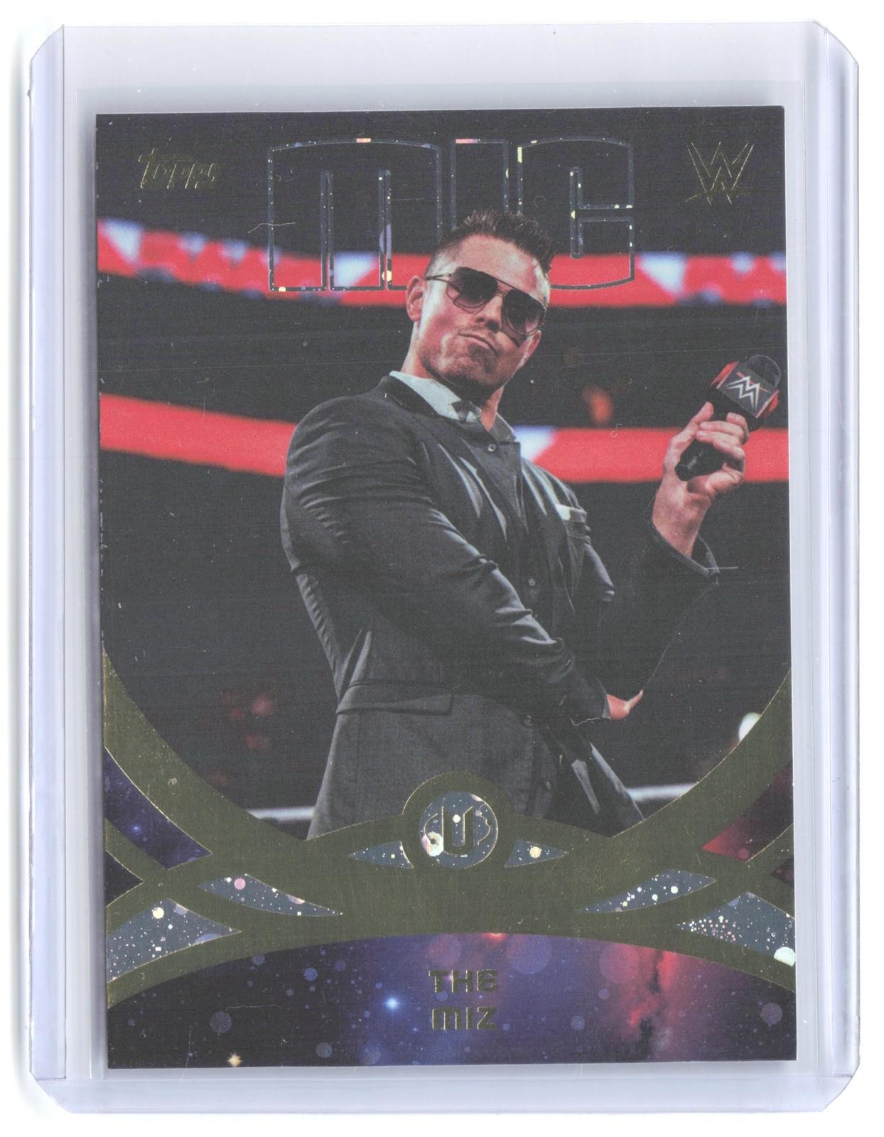 2026 Topps Universe WWE #283 The Miz Gold Lightning MIC