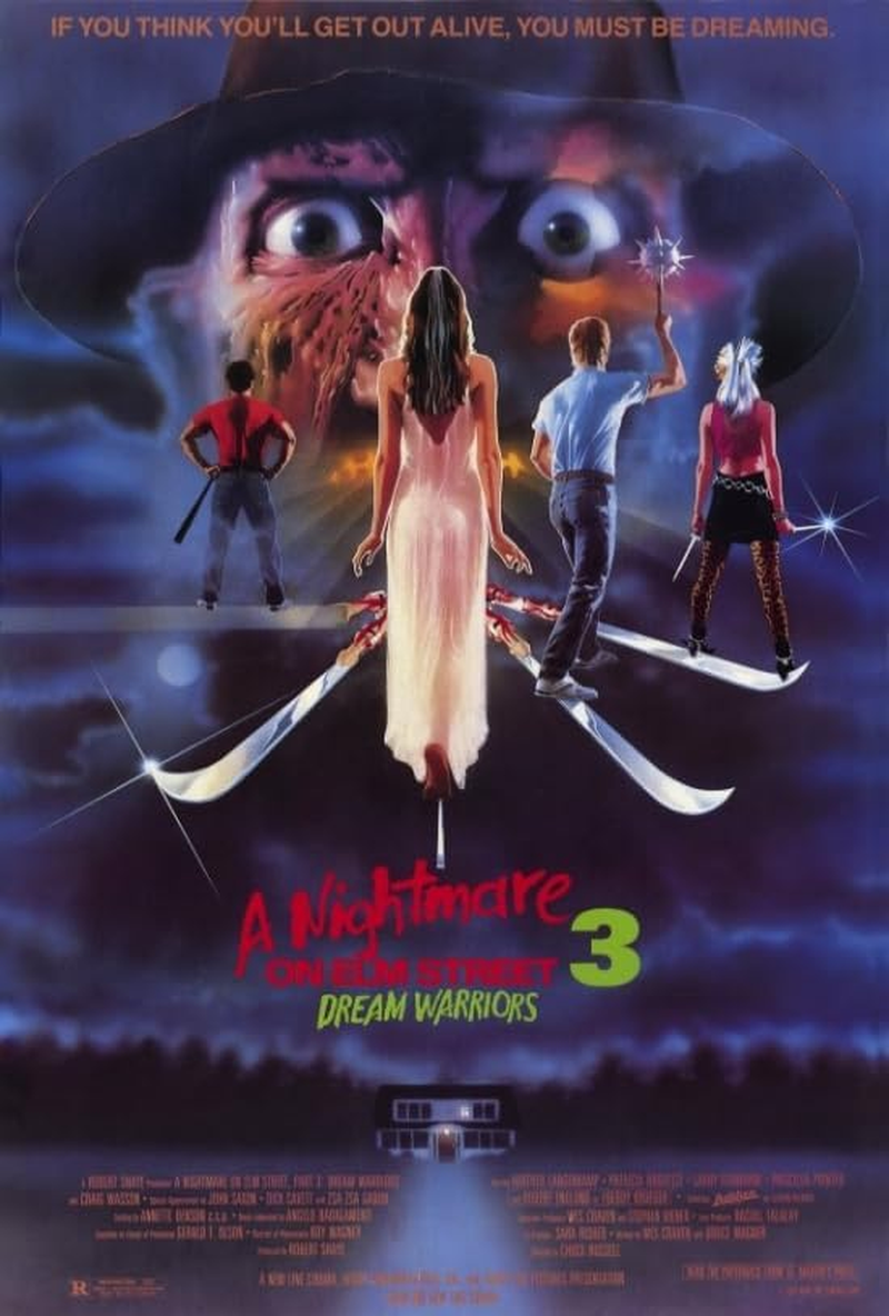 A Nightmare on Elm Street 3: Dream Warriors Movie Poster – 27 x 40 Print