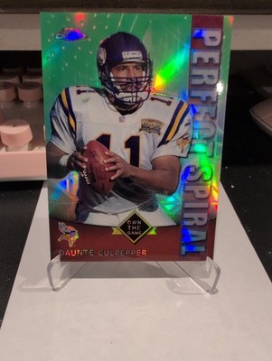 2001 Topps Chrome Daunte Culpepper Own The Game Refractor Perfect Spiral Vikings