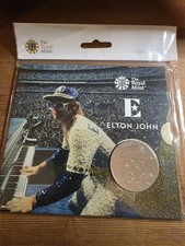 2020 Royal Mint Music Legends Elton John &pound;5 Coin BUNC Pack - Dodgers Stadium