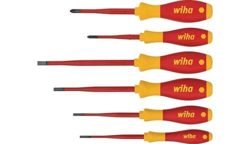 WIHA Schraubendrehersatz 3201 K6 6-teilig Schlitz / PH slim fix VDE