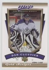 2006-07 Upper Deck MVP Gold Script 34/100 Dan Cloutier #133 4ry