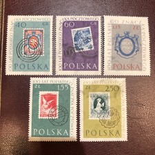 Poland Stamps 1960 MHM Anniversary Of Polish Stamps