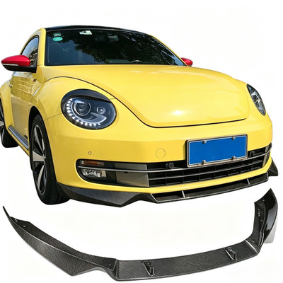 Carbon Fiber Front Bumper Lip For Volkswagen Beetle Convertible Hatchback 12-16