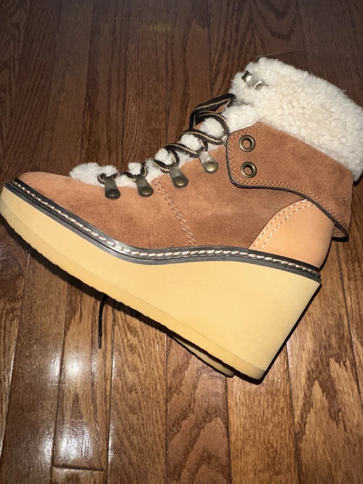 Bota de senderismo See By Chloé para mujer Eileen gamuza piel de oveja talla 35 UE (precio de venta sugerido por el fabricante $460) Foto 2 de 4