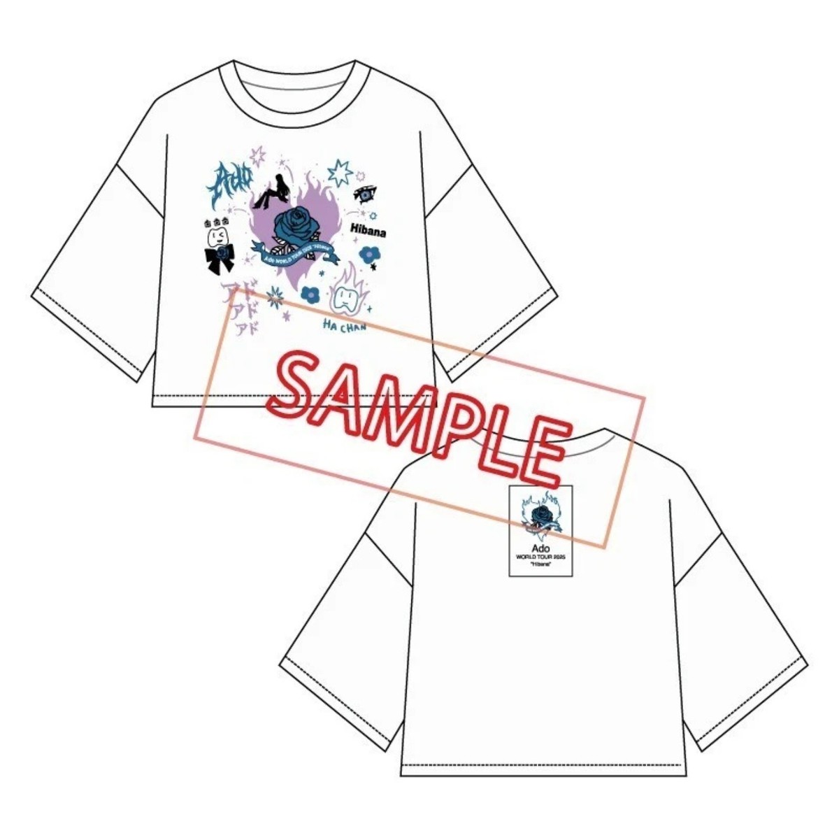 Ado Hibana 2025 Crop Top (Size L) – Official Tour Merch