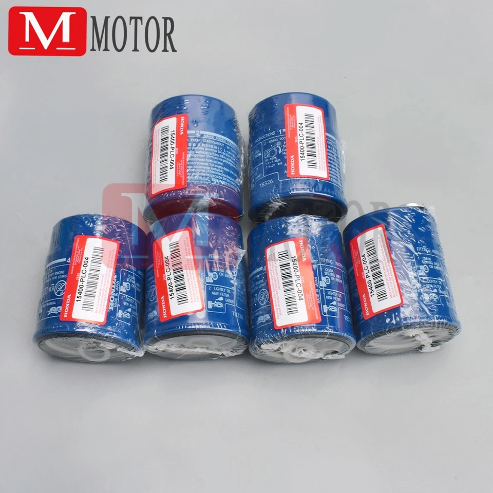 6 peças filtros de óleo genuínos Honda COM arruela plugue de drenagem 15400-PLC-004 NOVO LACRADO - Imagem 3 de 4