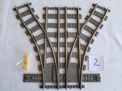 Lego  Eisenbahn 9V TRAIN 4531 Weichenpaar Weichen SWITCH POINTS TRACKS ZUG