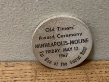 Minneapolis Moline 12 mai 1967 à utiliser à l'heure sociale bois nickel