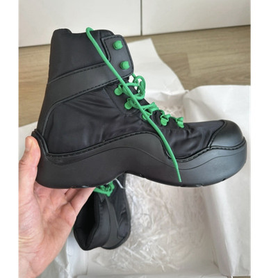 Bottega Veneta Puddle Ankle Boot Herren Stiefelette Schwarz/Grün EU 44