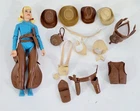 S-564 VINTAGE 1960'S MARX BEST OF THE WEST JOSIE WEST FIGURE & ACCESSORIES