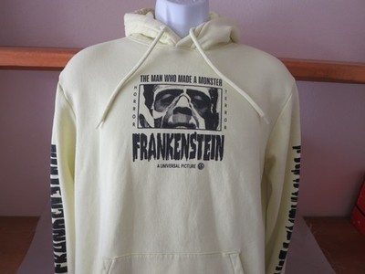 Universal Monsters Frankenstein Men's Graphic Hoodie Halloween Goth Horror Small