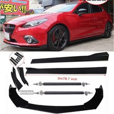Front Bumper Lip Chin Spoiler Splitter Body Kitside Skirt For Toyota Matrix