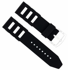 22MM SILICONE RUBBER DIVER WATCH BAND STRAP FOR INVICTA RUSSIAN 1326 7371 BLACK