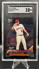 2023 Topps Now Nolan Schanuel #918 Angels Orange #/5 SGC 10 4th Longest On Base