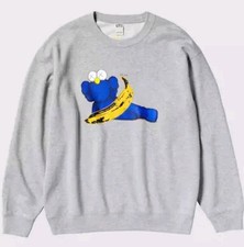 KAWS x WARHOL Uniqlo Grey Unisex Sweatshirt  Size XL