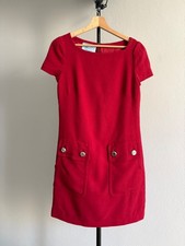 Prada FW2011 Red Virgin Wool Mini Dress - Miuccia Prada - IT 40 Made in Italy