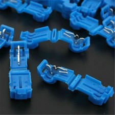 10-500PCS Blue T-Tap Quick Splice Disconnect 16-14AWG Wire Cable Connectors US