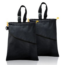 GNEGNI 2PCS Car Garbage Can, Hanging Car Trash Bag with Waterproof Leakproof ...