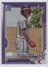 2021 Bowman Chrome Prospects Purple Refractor 248/250 Armando Cruz #BCP-247 ya6