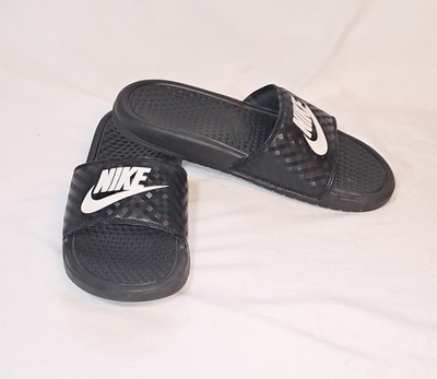 Nike Benassi Size 6 Women's Slides Sandals Black JDI 343881-011