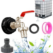 Cisterna Acqua 1000 Litri 3/4 Serbatoio Rubinetto Giardino Tappo per Cisterna