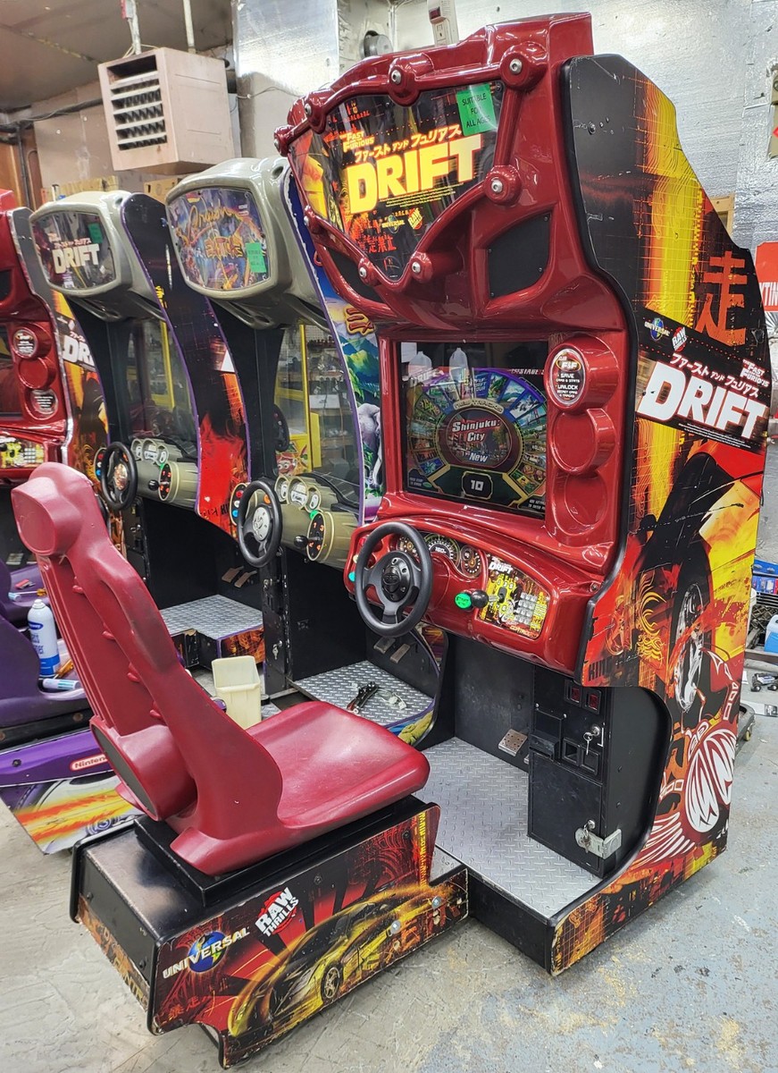 The Fast and Furious DRIFT Sit Down Arcade Driving Video Game