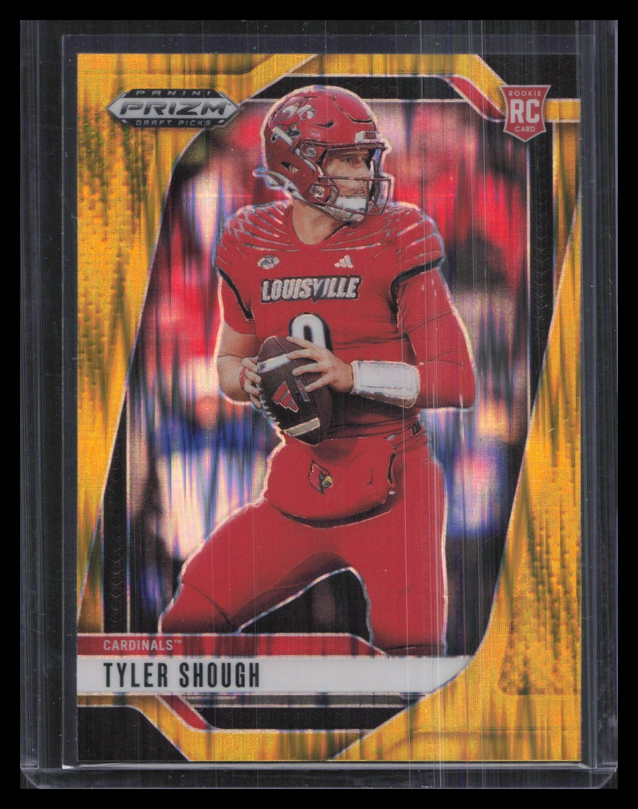 Tyler Shough 2025 Panini Prizm Draft Picks #49 Prizms Gold Flash #/49
