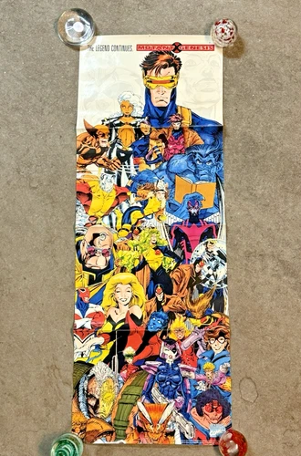 Vtg 1991 Marvel Comics X-MEN Mutant Genesis Promo Poster Wolverine Rogue Jim Lee